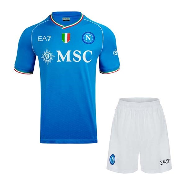 Camiseta Napoli Primera Equipación Niño 2023/2024 Azul